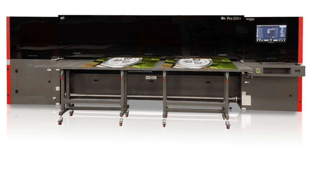 Super-Wide Format Printing - Vivid Color. Unlimited Length. Limitless Impact: UV-cured, full-color graphics with ultra-high DPI r - Allen Black Sign Co manufacturing