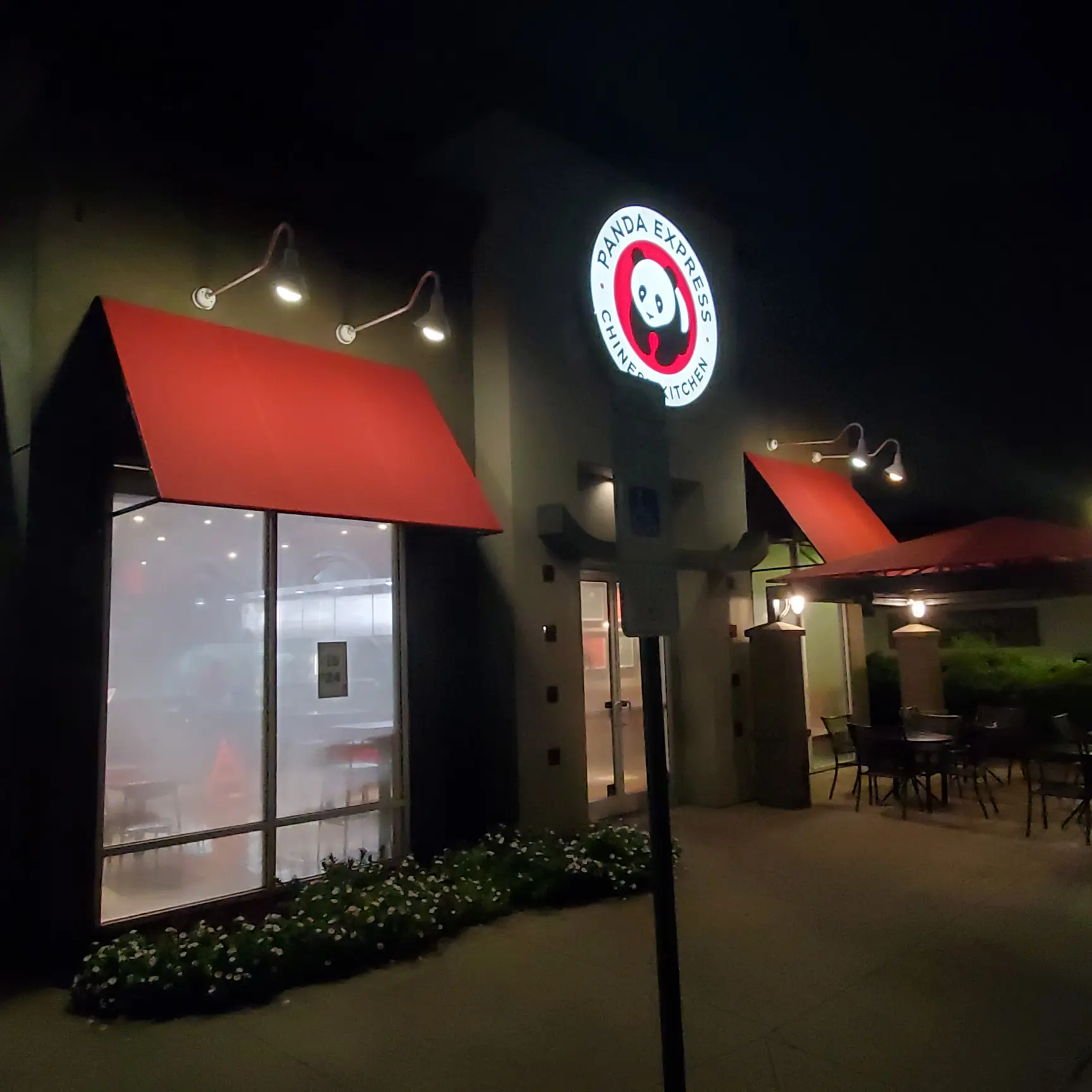 Gooseneck Customize, Retrofit & Replace - Commercial LED sign installation - Panda Express #1252 - Allen Black Sign Co