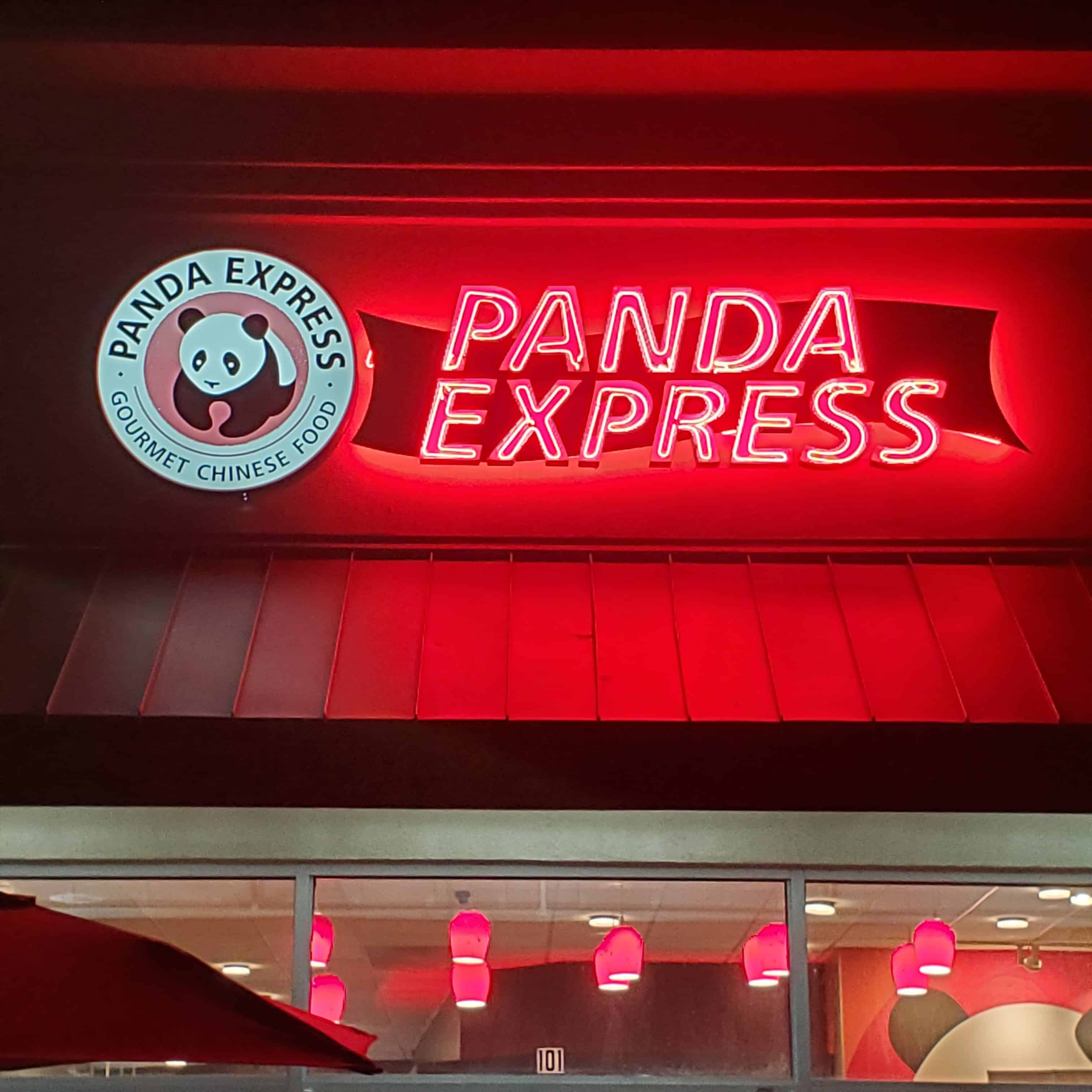 Lockup Retrofit, Repower, & Reface - Commercial LED sign installation - Panda Express Location - Allen Black Sign Co