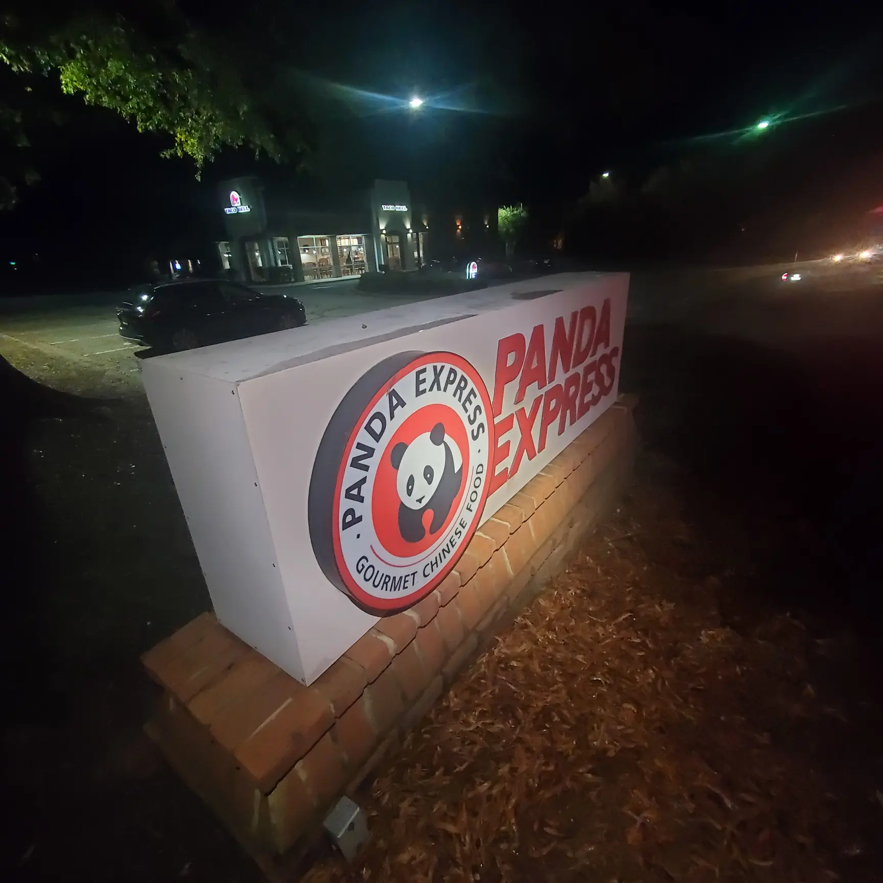 Monument Sign Refurbishment & Retrofit - Commercial LED sign installation - Panda Express Location - Allen Black Sign Co